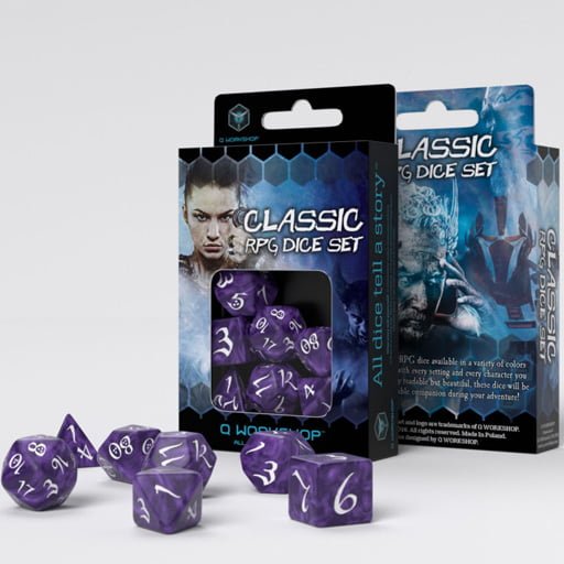 Classic-rpg-dize-set-lavender-white2 Classic RPG Dice Set - Lavender & White