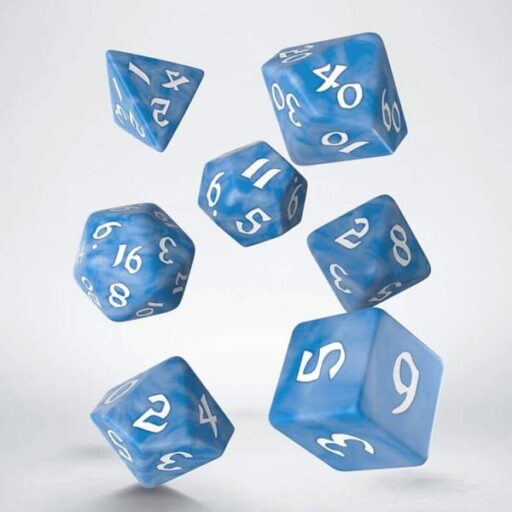 Classic RPG Dice Set - Glacier and White