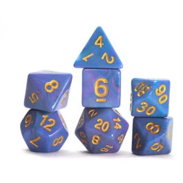 Dice Set - Blue Unicorn