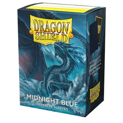 Dragon Shield Standard size Matte Sleeves - Midnight Blue (100 Sleeves)