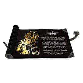 UP - Space Marines - Adeptus Astartes Dice Scroll Premium Foil for Warhammer 40,000
