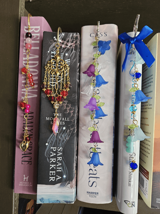 1000029777 Metal Bookmark with Charms ✨