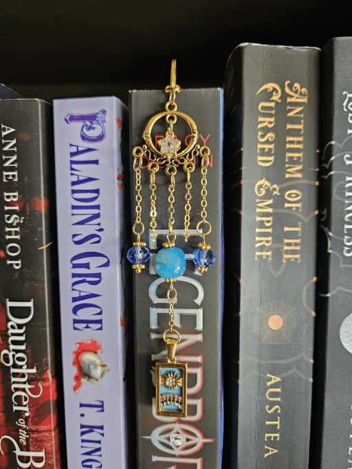 Metal Bookmark with Charms ✨