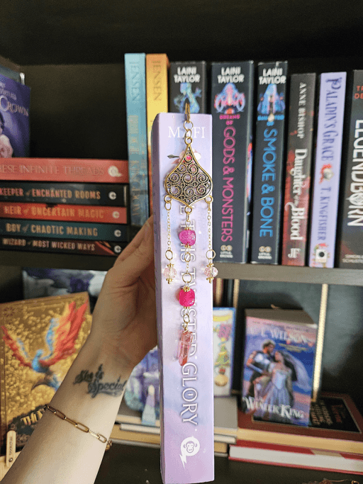 1000029789 Metal Bookmark with Charms ✨