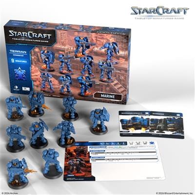 139856_0 StarCraft® The Miniatures Game - Marine - Terran - Expansion Set
